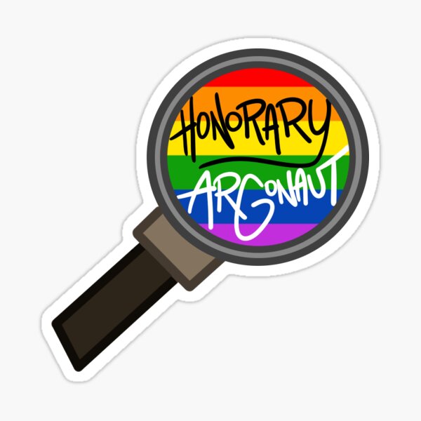 Honorary ARGonaut Sticker (Gay Pride) Sticker