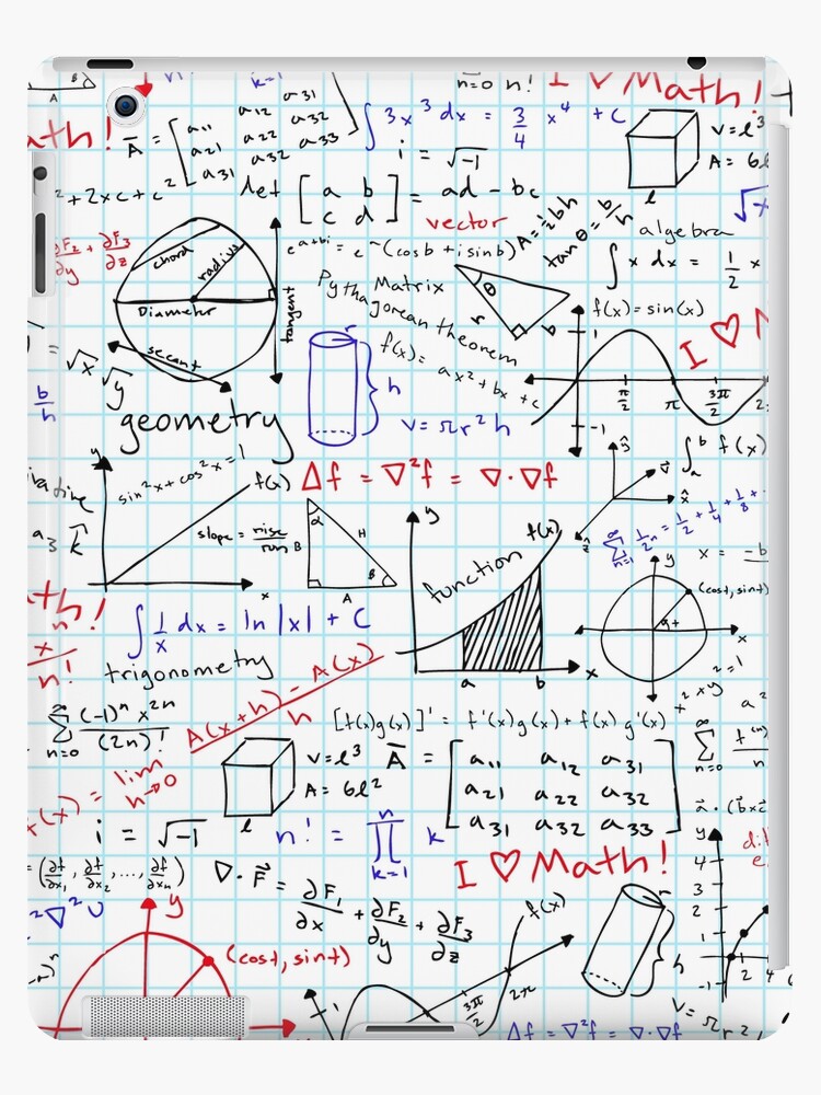 Math Homework Ipad Case Skin By Robyriker Redbubble