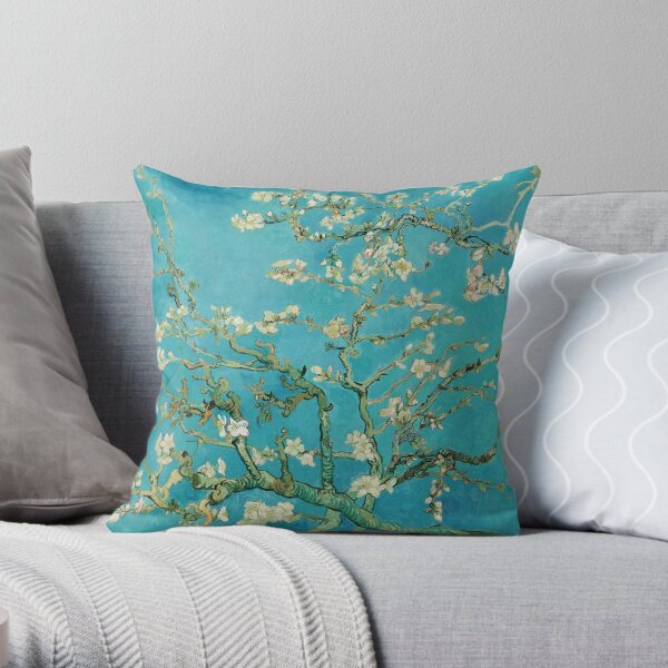 Almond Blossom Throw Pillow