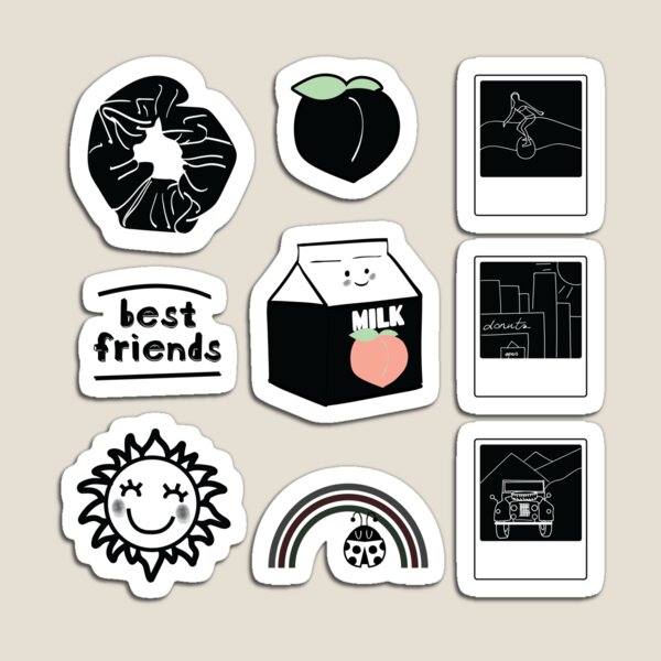 Light Yellow Be Kind Aesthetic Sticker Pack | Sticker