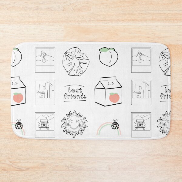 Item preview, White Best Friends Aesthetic Sticker Pack designed and sold by The-Goods.
