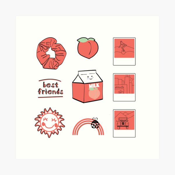 Light Yellow Be Kind Aesthetic Sticker Pack | Sticker