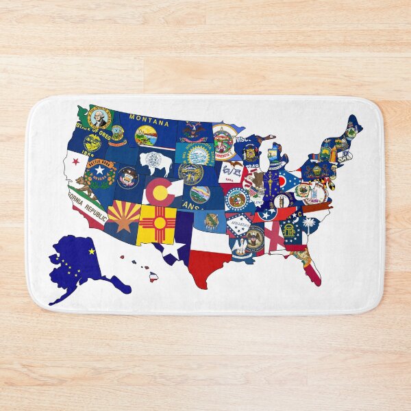Item preview, USA Flags of States Map designed and sold by RickyBarnard.