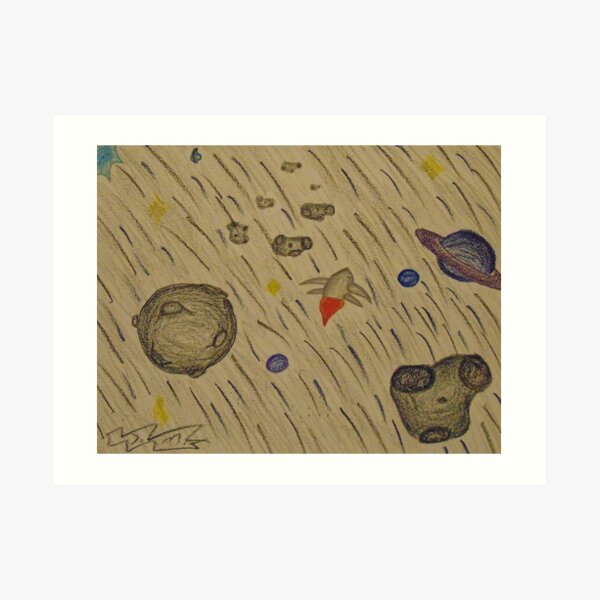 Another Day in the Asteroid Belt Art Print