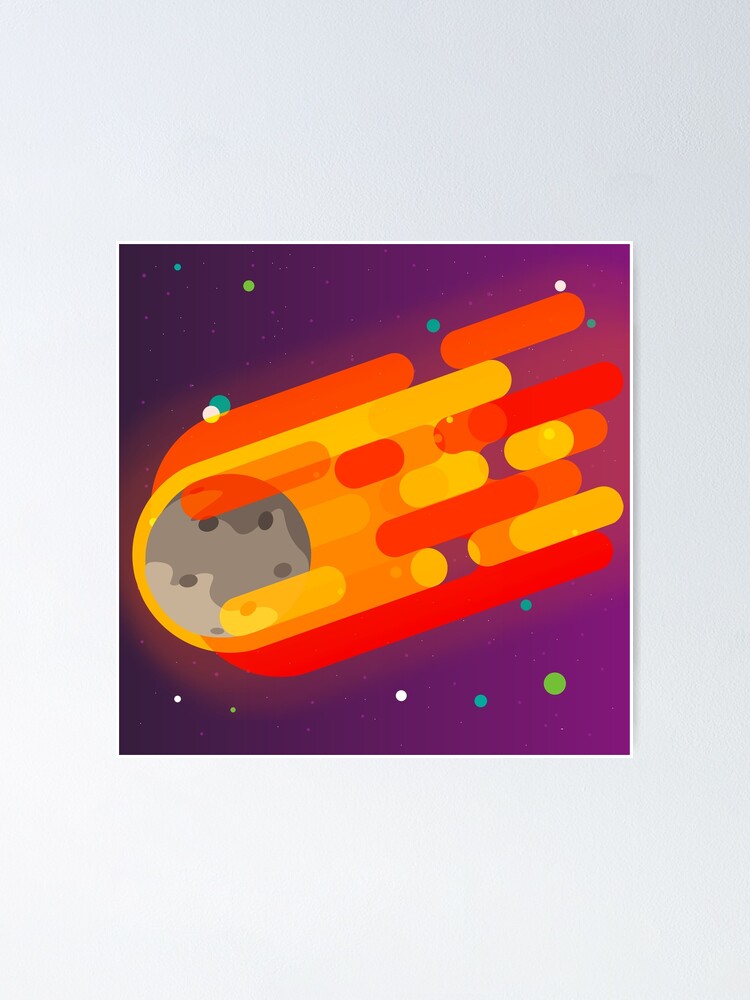 Alternate view of Radiant Asteroid Poster