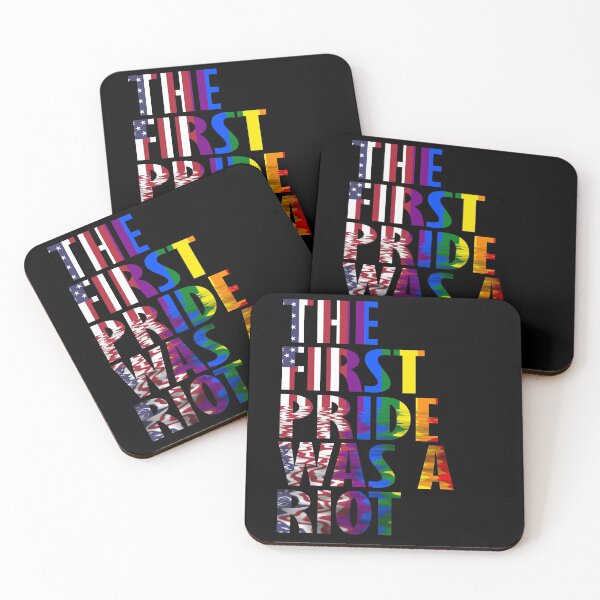 Item preview, The First Gay Pride was a Riot Abstract US Flag Design designed and sold by Nirvanibex.