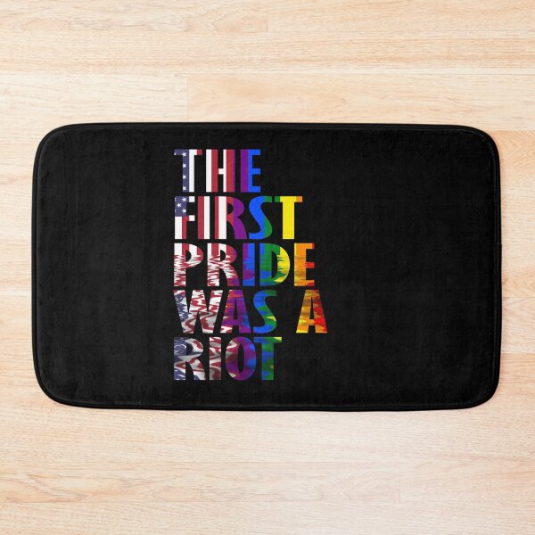 Item preview, The First Gay Pride was a Riot Abstract US Flag Design designed and sold by Nirvanibex.