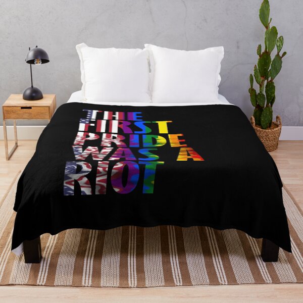 Item preview, The First Gay Pride was a Riot Abstract US Flag Design designed and sold by Nirvanibex.
