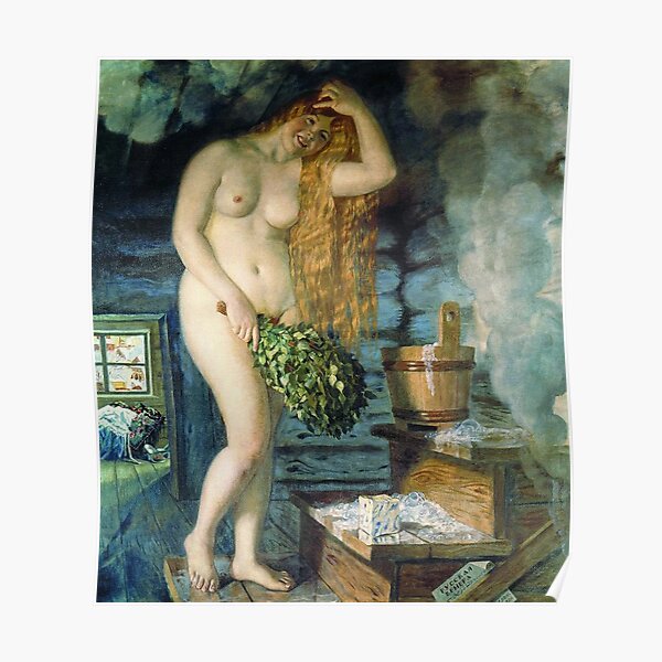 #Russian #Venus, Boris Kustodiev, Famous #Nude Painting (Nu) #RussianVenus Poster
