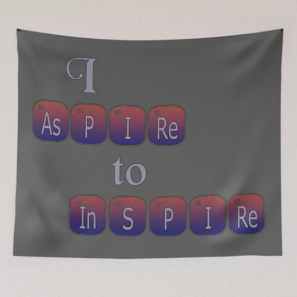 Item preview, I aspire to inspire (R/B version, Horizontal format) designed and sold by carllaev.