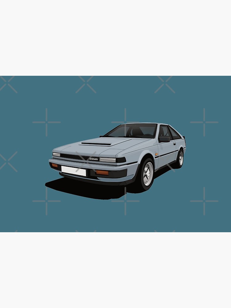 Nissan Silvia Gazelle 0sx S12 Light Blue Car Art Board Print By Knappidesign Redbubble