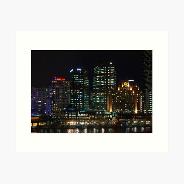 Aperçu de l'œuvre Melbourne nightlights créée et vendue par AmyBonnici.