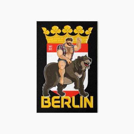 ADAM LIKES BERLIN BEAR Art Board Print