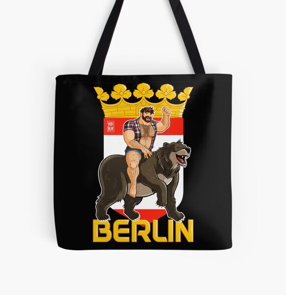 ADAM LIKES BERLIN BEAR All Over Print Tote Bag