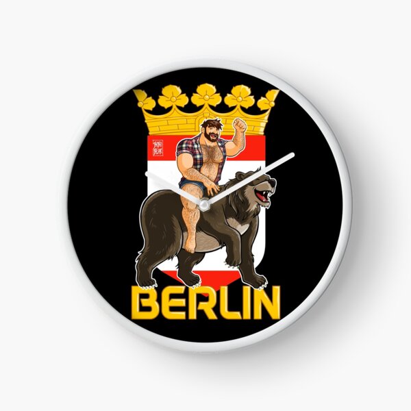 ADAM LIKES BERLIN BEAR Clock