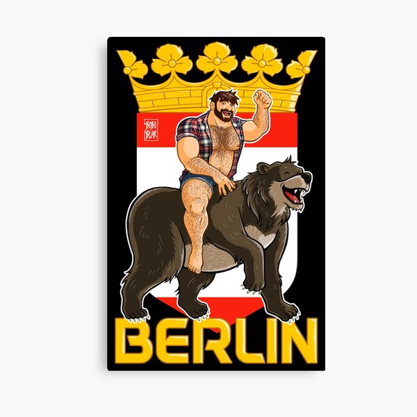 ADAM LIKES BERLIN BEAR Canvas Print