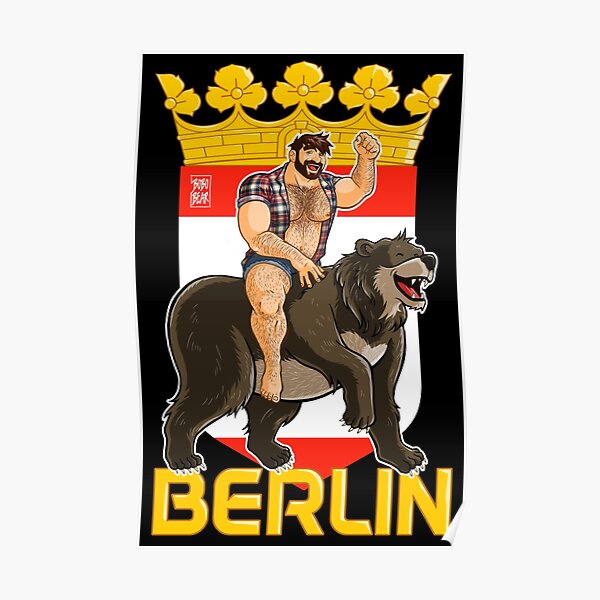 ADAM LIKES BERLIN BEAR Poster
