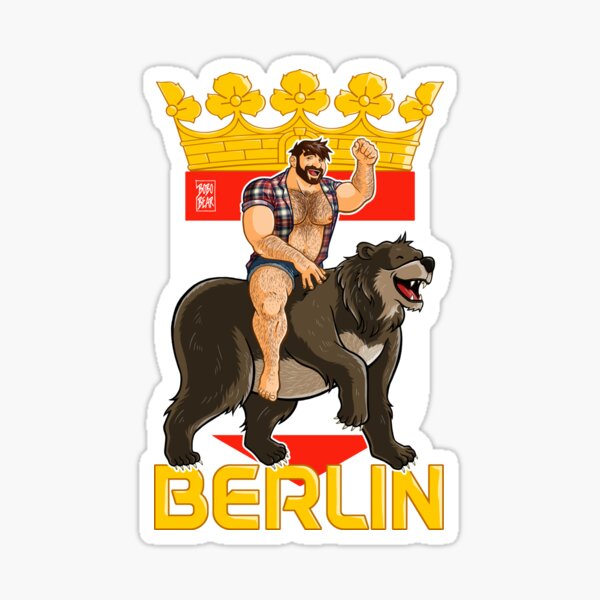 ADAM LIKES BERLIN BEAR Sticker