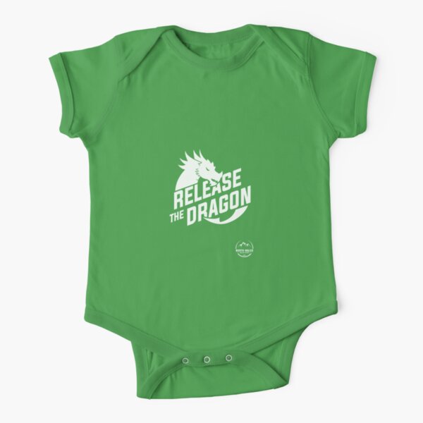 Release the Dragon - Men's white Short Sleeve Baby One-Piece