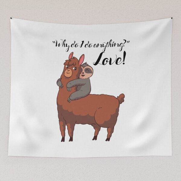 Item preview, Sweet llama with sloth partner shirt. designed and sold by emphatic.