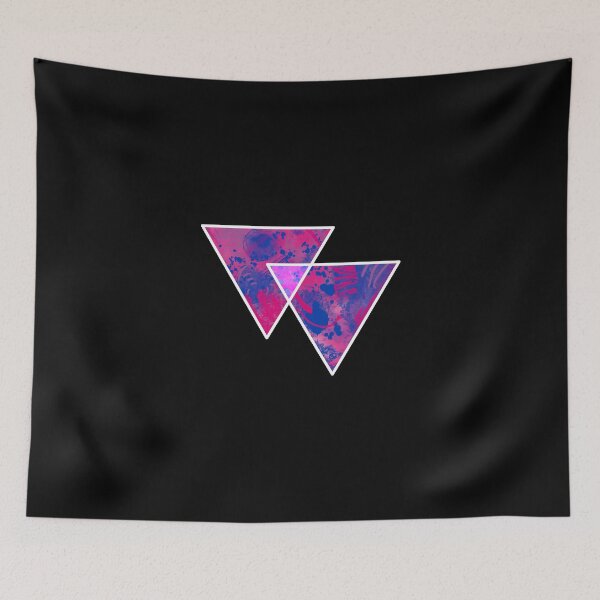 Item preview, Bisexual Triangle Symbol Gay Pride LGBTQ Graffiti Streetwear Style designed and sold by phoxydesign.