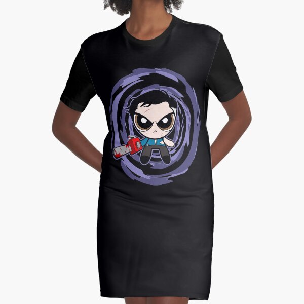 Evil Dead Vortex Graphic T-Shirt Dress