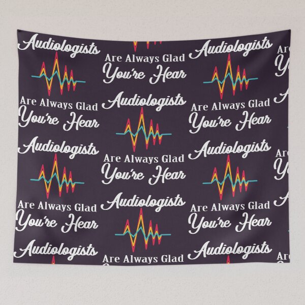 Item preview, Audiologist graphic Funny Job Pun Gift Glad You're Hear Quote  design designed and sold by doodabobs.