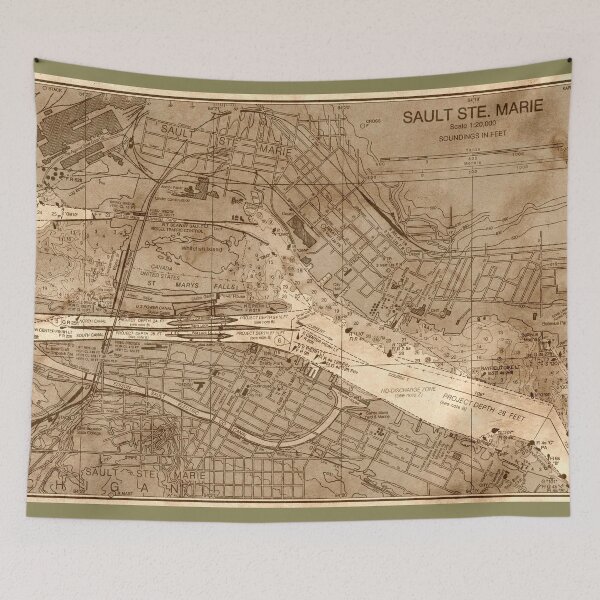 Item preview, Sault Sainte Marie, Michigan designed and sold by FantasySkyArt.