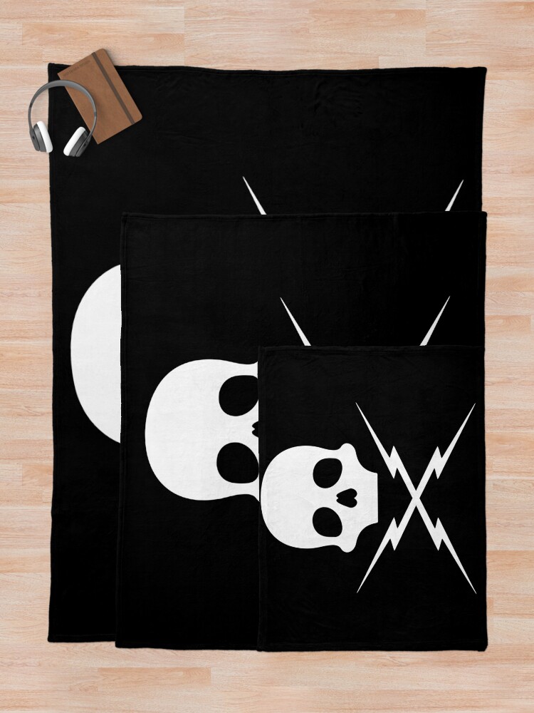"Death Proof Skull" Throw Blanket by drtees Redbubble