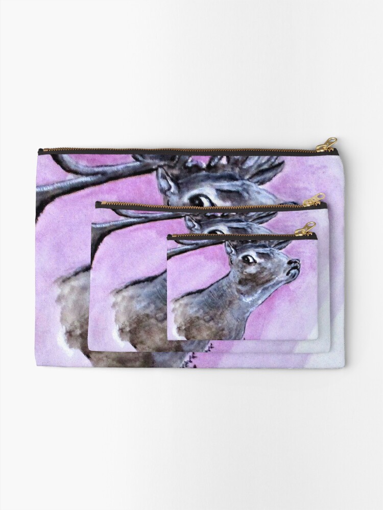 Alternate view of Croatian Stag Zipper Pouch