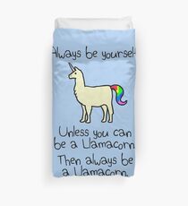 Sei immer du selbst, es sei denn du kannst ein Llamacorn sein Bettbezug