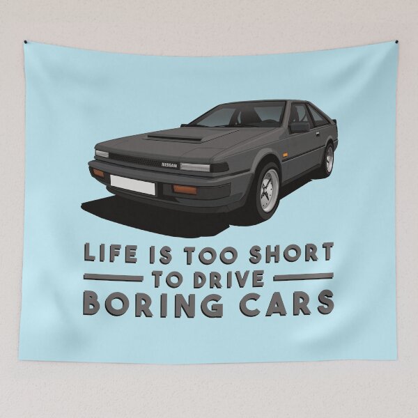 Item preview, Life is too short to drive boring cars - Nissan Silvia S12 - dark gray designed and sold by knappidesign.