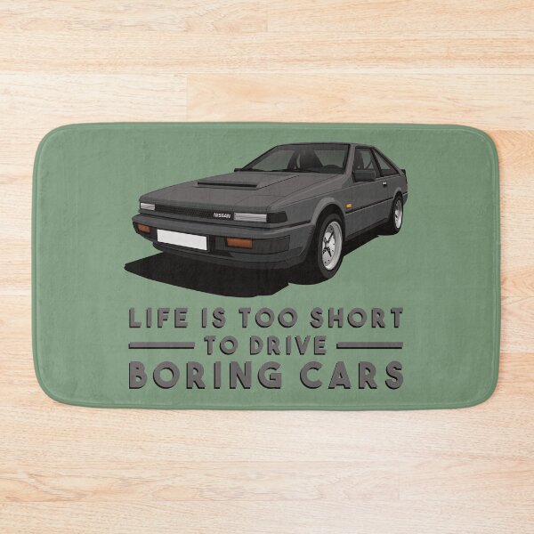 Life is too short to drive boring cars - Nissan Silvia S12 - dark gray Bath Mat