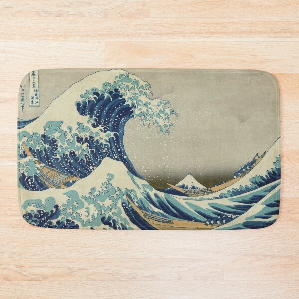 Item preview, Great Wave T-Shirt - Hokusai Duvet Surfing Kanagawa Mount Fuji Sticker designed and sold by deanworld.