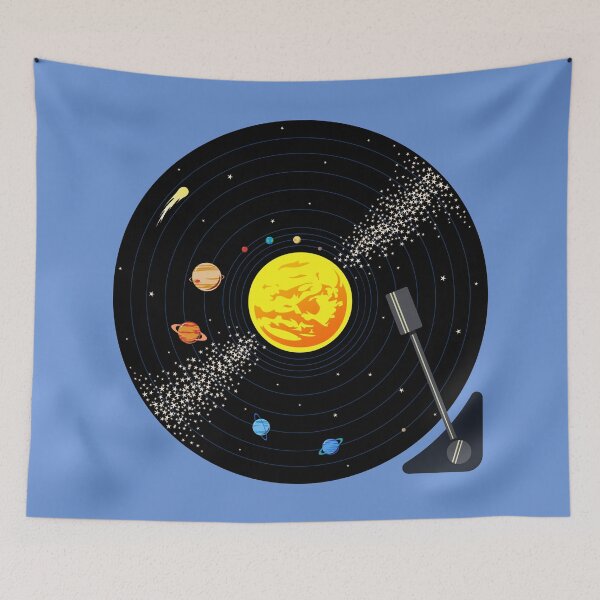 Aperçu de l'œuvre Disque vinyle du système solaire créée et vendue par jezkemp.