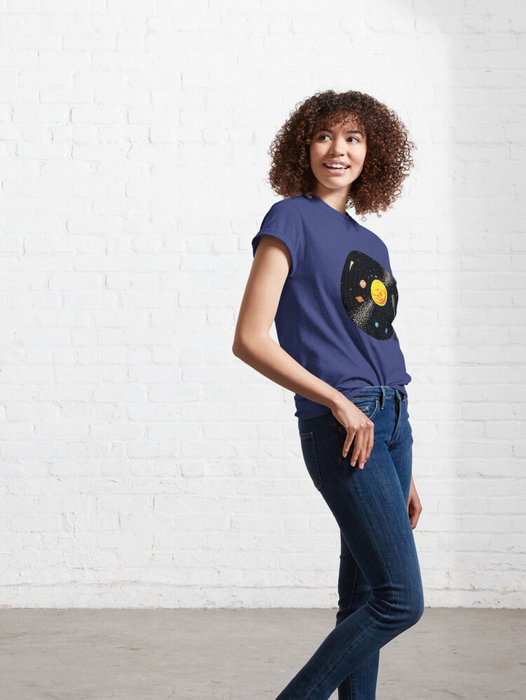 Alternate view of Solar System Vinyl Record Classic T-Shirt
