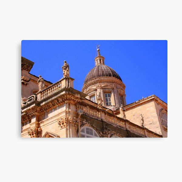 Closeup of the Dubrovnik Cathedral Canvas Print