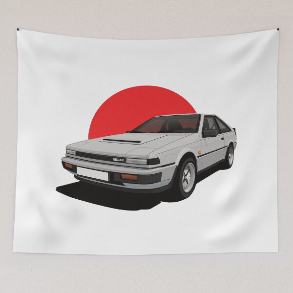 Item preview, Japanese Nissan Silvia S12 with red circle designed and sold by knappidesign.