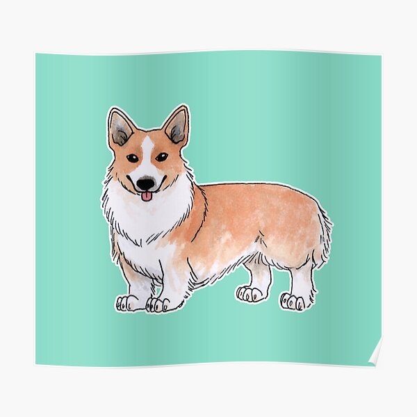 Pembroke Welsh Corgi dog Poster