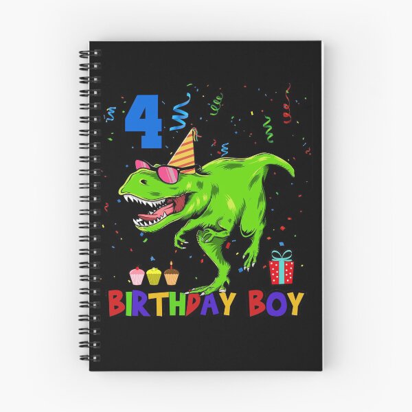 Item preview, Birthday Boy 4th Dinosaur designed and sold by Basti09.