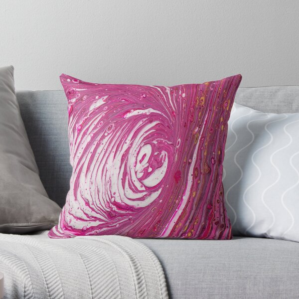 Pink Tunnel of Love Throw Pillow
