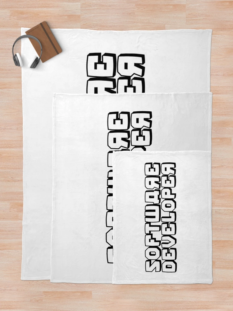 Thumbnail 5 of 6, Throw Blanket, Software Developer designed and sold by KeepOnCoding.