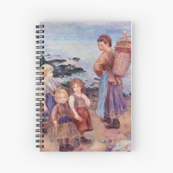 Renoir - Mussel Fishers at Berneval, 1879 Spiral Notebook