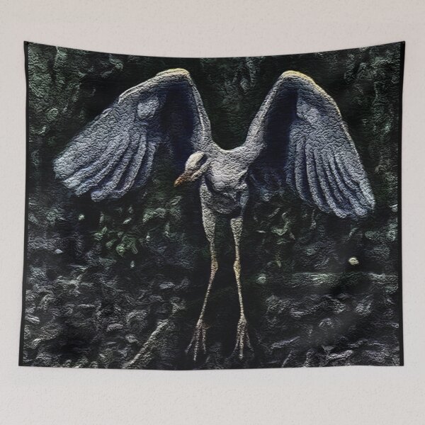 Item preview, GREY BLUE WILD ART designed and sold by NICK COBURN PHILLIPS.