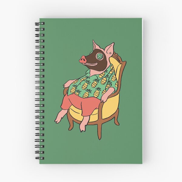 Item preview, Pig Relaxing  designed and sold by NostalGira.