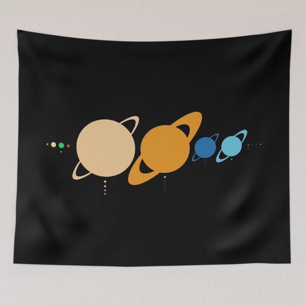 Item preview, Planets And Moons To Scale designed and sold by jezkemp.