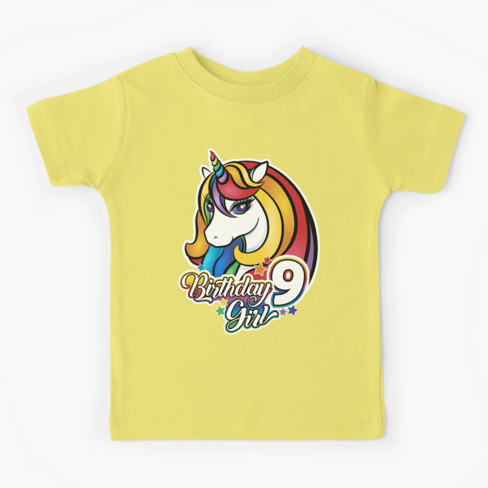 Camiseta Amarilla Unicornio Bebé Niña