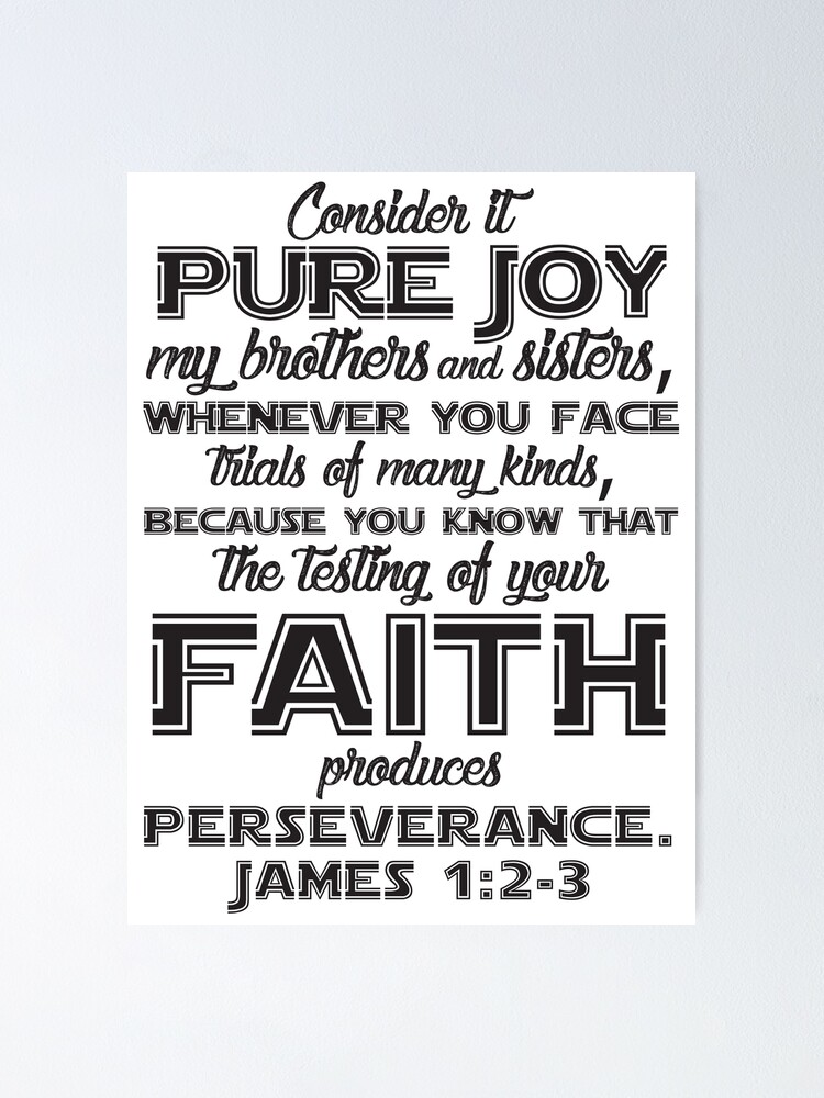 Verse of the Day - James 1:2-3, The Bible App