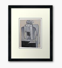 Watching TV Framed Print