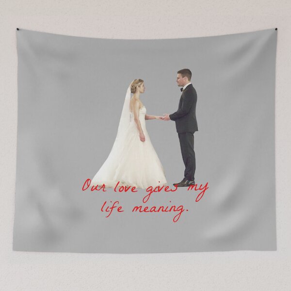 Item preview, Olicity Wedding - Our Love Gives My Life Meaning designed and sold by FangirlFuel.